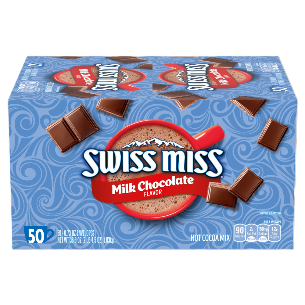 CONAGRA Swiss Miss 47491  Hot Cocoa, 0.73 Oz, Box Of 50 Packets