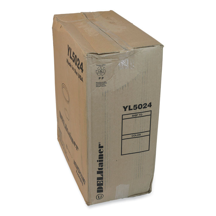 PACTIV EVERGREEN CORPORATION YL5024 Newspring DELItainer Microwavable Container, 24 oz, 4.55 x 4.55 x 4.35, Clear, Plastic, 480/Carton