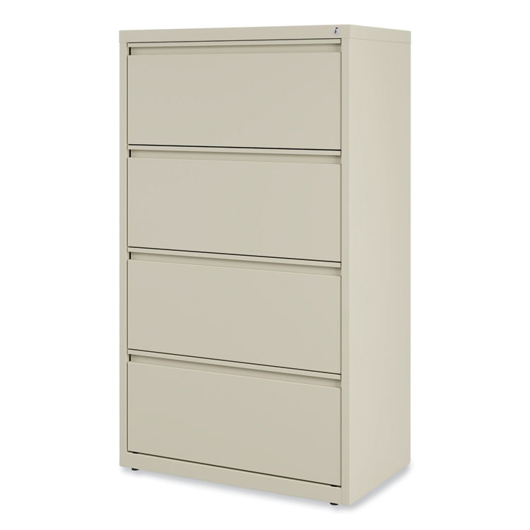 ALERA HLF3054PY Lateral File, 4 Legal/Letter-Size File Drawers, Putty, 30" x 18.63" x 52.5"
