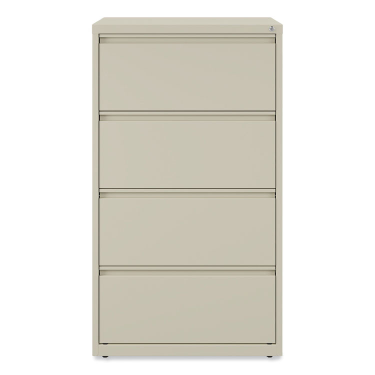 ALERA HLF3054PY Lateral File, 4 Legal/Letter-Size File Drawers, Putty, 30" x 18.63" x 52.5"