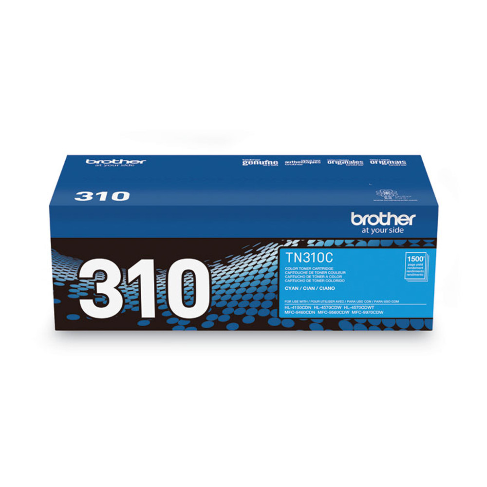 BROTHER INTL. CORP. TN310C TN310C Toner, 1,500 Page-Yield, Cyan