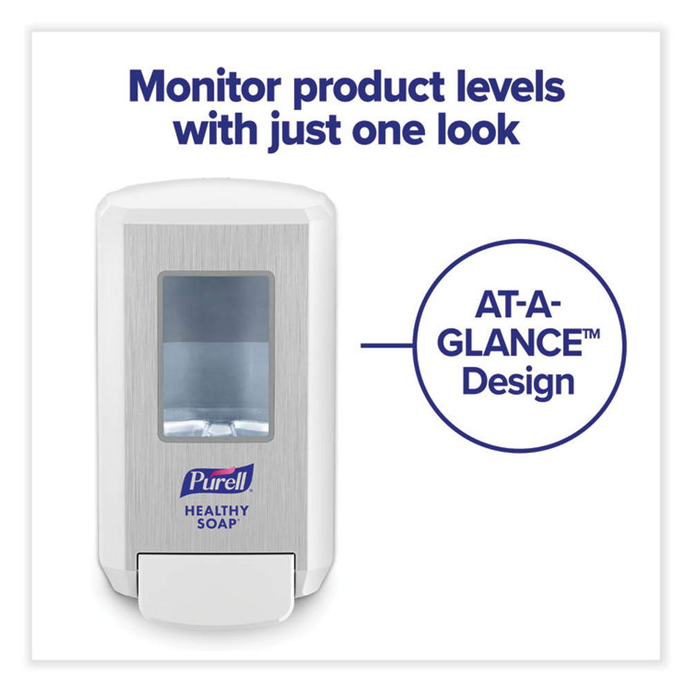 GO-JO INDUSTRIES PURELL® 513001 CS4 Soap Push-Style Dispenser, 1,250 mL, 4.88 x 8.8 x 11.38, White