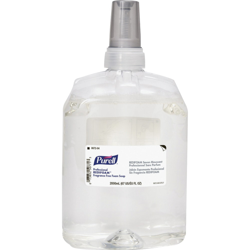 GOJO INDUSTRIES INC Purell GOJ867204  CXR Foam Soap Refill, 67.6 Oz, Unscented, Clear