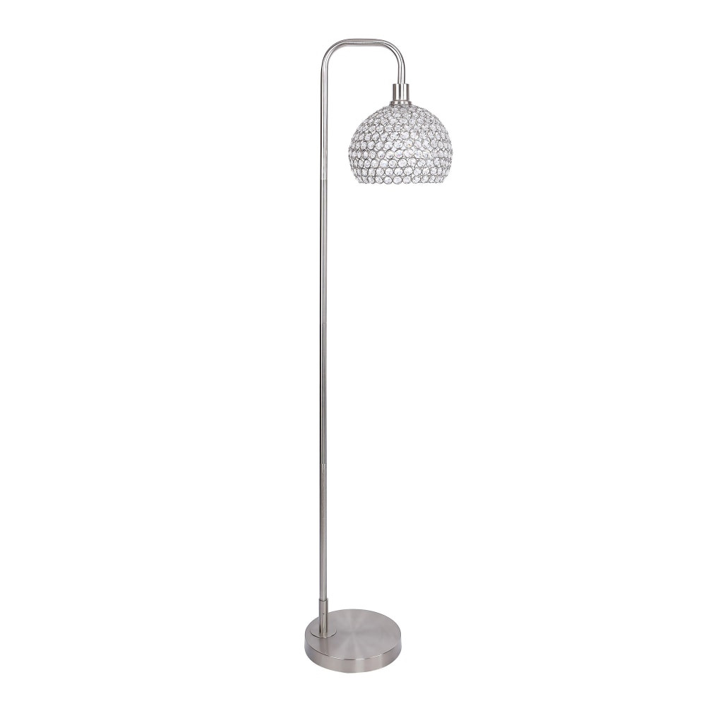 GRANDVIEW GALLERY LLC FL61-CANBEL-DBL NIK9 LumiSource Canbel Contemporary Floor Lamp, 61-3/4inH, Brushed Nickel