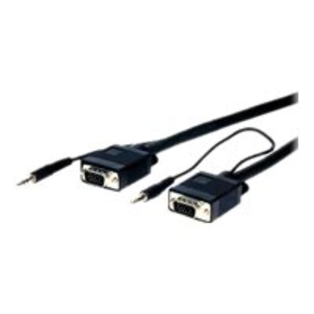 VCOM INTERNATIONAL MULTI MEDIA Comprehensive VGA15P-P-6HR/A  Pro AV/IT Series VGA With Audio HD15 pin Plug-To-Plug Cable, 6ft