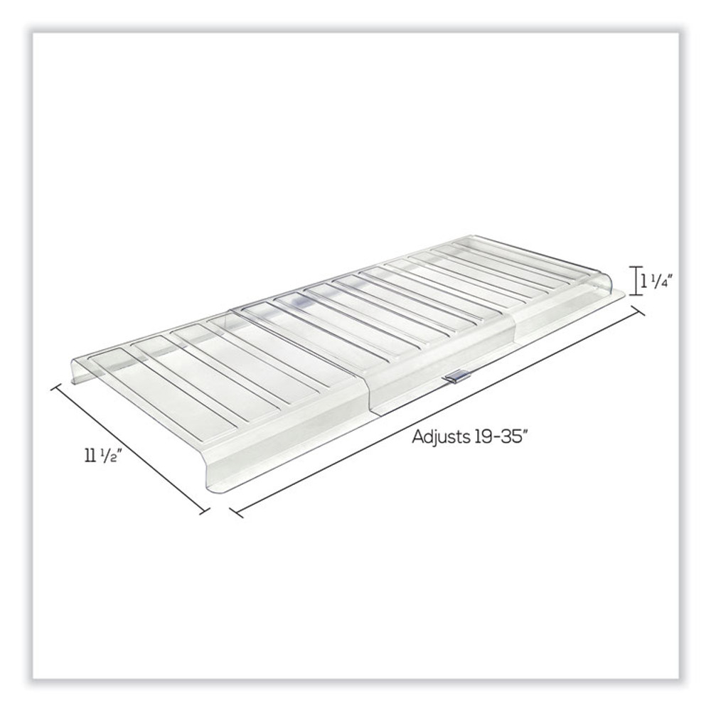 DEFLECTO CORPORATION UFAD Under Furniture Air Deflector, 11 x 20 x 1.25, Clear