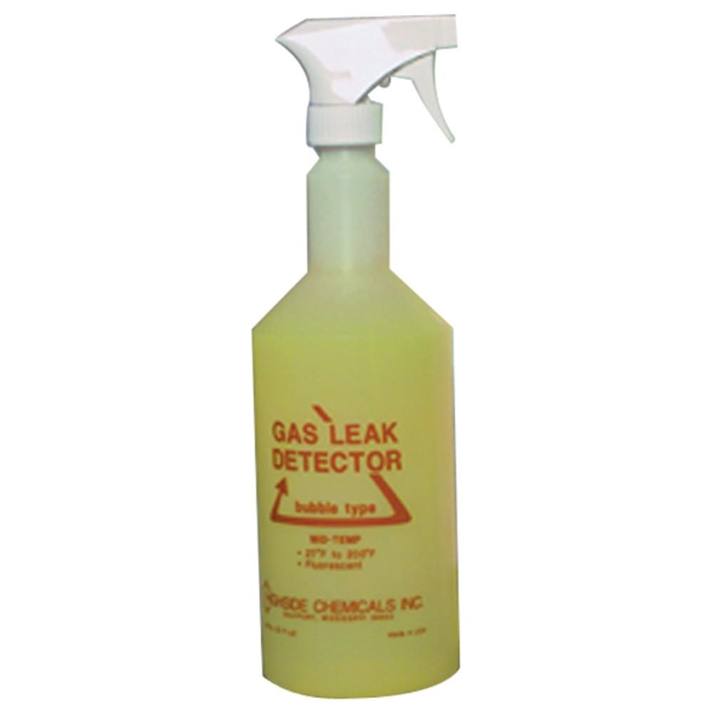 HIGHSIDE CHEMICALS INC 23032 Highside Chemicals Mid-Temp Gas Leak Detector, 32 Oz Bottle, Yellow