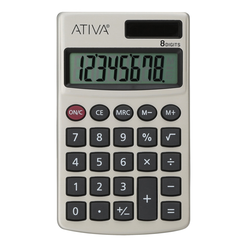 OFFICE DEPOT 1120 Ativa Mini 8-Digit Calculator, Golden