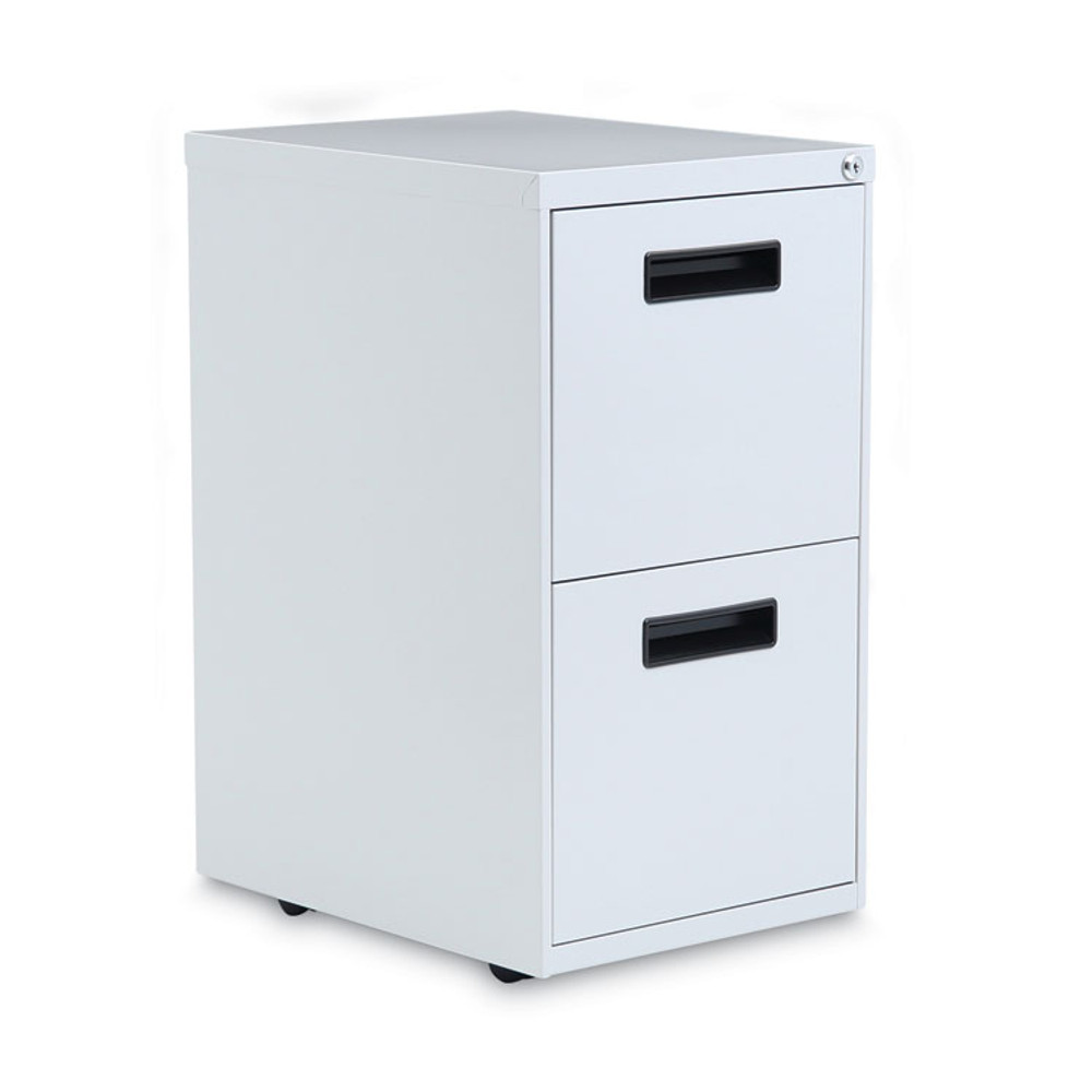 ALERA PAFFLG File Pedestal, Left or Right, 2 Legal/Letter-Size File Drawers, Light Gray, 14.96" x 19.29" x 27.75"