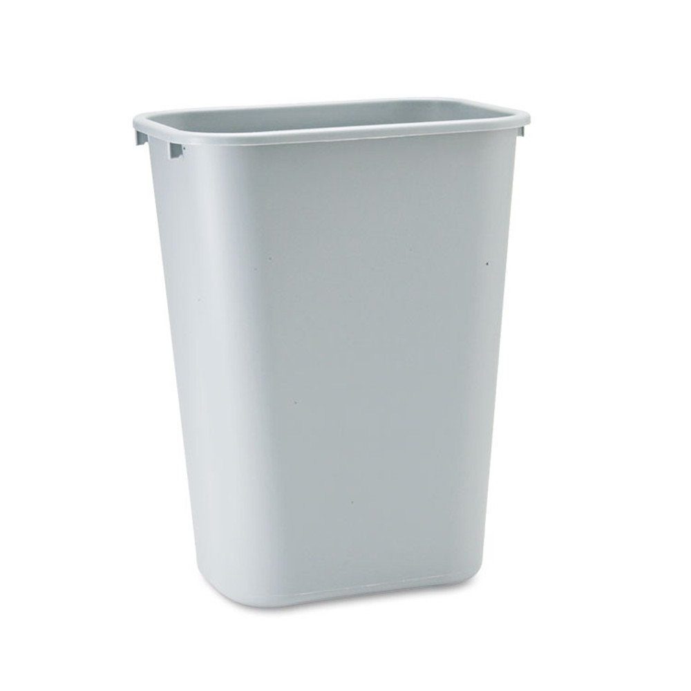 RUBBERMAID COMMERCIAL PROD. 295700GY Deskside Plastic Wastebasket, 10.25 gal, Plastic, Gray