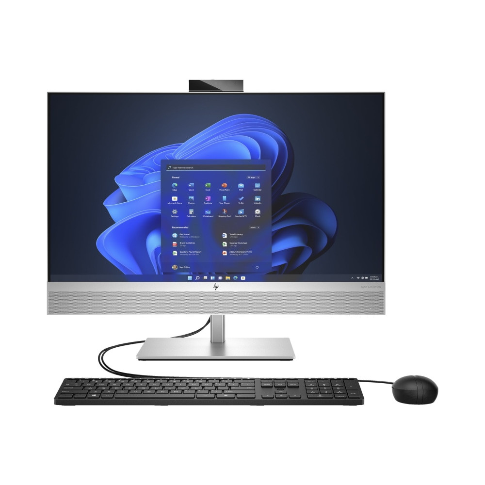 HP INC. 69S17UT#ABA HP EliteOne 870 G9 All-in-One Desktop PC, 27in Screen, Intel Core i5, 8GB Memory, 256GB Solid State Drive, Windows 11 Pro, WiFi 6