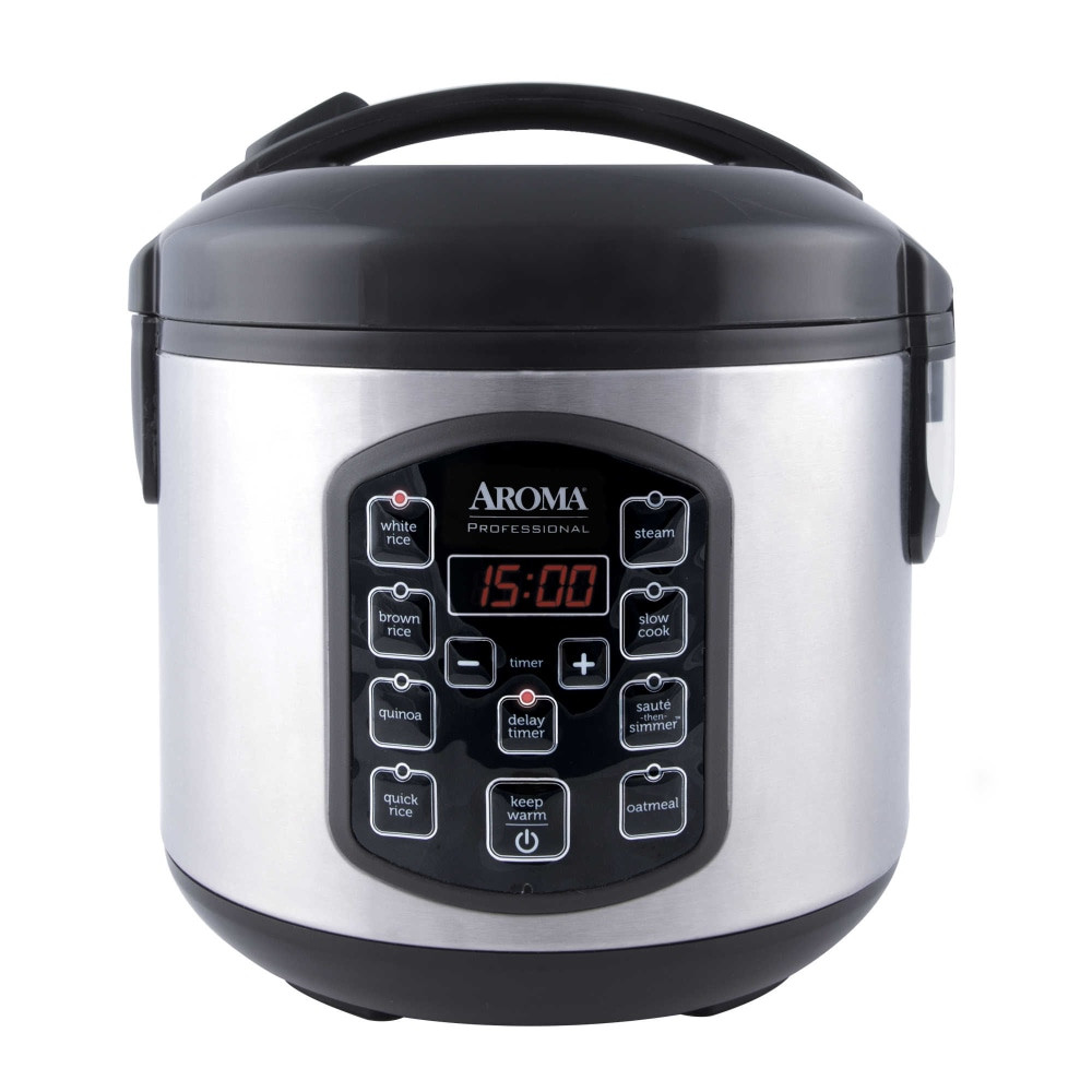 MIRAMA ENTERPRISES, INC. Aroma ARC-954SBD  ARC-954SBD 8-Cup Digital Rice Cooker, Silver