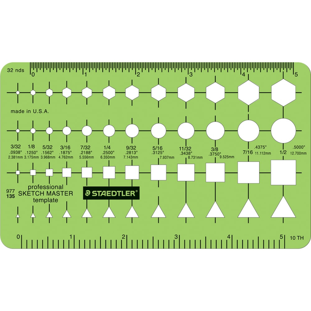 STAEDTLER-MARS GMBH & CO KG 977 135 Staedtler Mars Template, Sketch Master