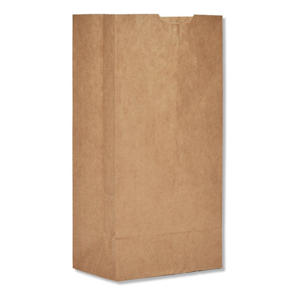 ROSS & WALLACE PAPER PRODUCTS, INC. GK4-500 Grocery Paper Bags, 4# Size, 30# Basis Weight, 5" x 3.13" x 9.88", Kraft, 500/Bundle