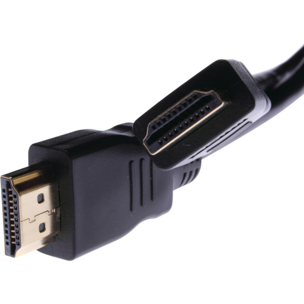 With HDMI, transfer high-quality pictures and 3D sound effects simultaneously at a high-speed  Fully compatible with audio/video devices  For exceptional quality, upright compatibility and reliability use this a/v cable