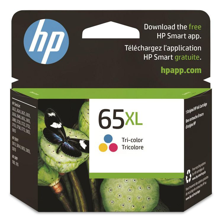 HP INC N9K03AN HP 65XL, (N9K03AN) High-Yield Tri-Color Original Ink Cartridge