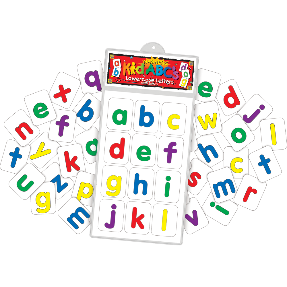 BARKER CREEK PUBLISHING, INC. Barker Creek LM1130  Magnets, Magnetic KidABCs, Lowercase Letters, Grades Pre-K-2, Pack Of 38