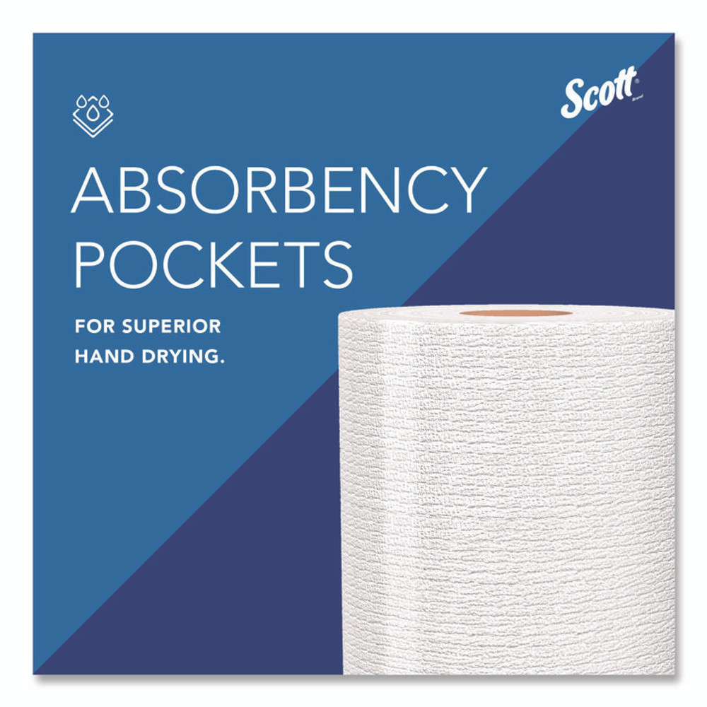 KIMBERLY-CLARK PROFESSIONAL Scott® 41482 Kitchen Roll Towels, 1-Ply, 11 x 8.75, White, 128/Roll, 20 Rolls/Carton