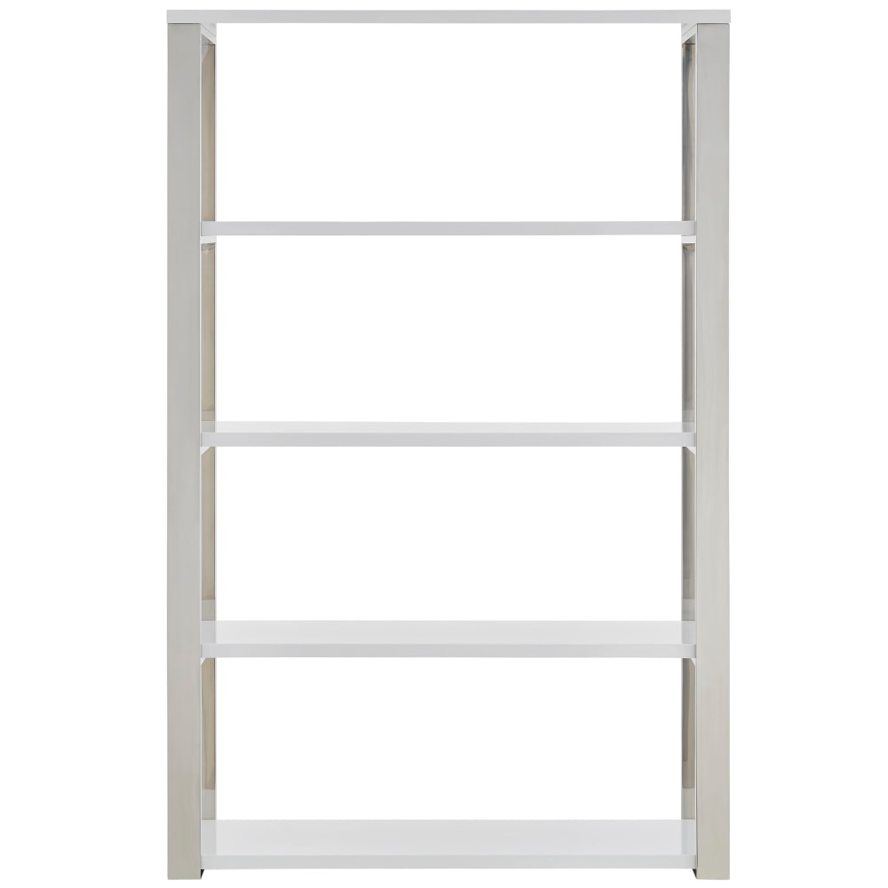 EURO STYLE, INC. Eurostyle 90460WHT-KIT  Dillon 61inH 5-Shelf Bookcase, Steel/White