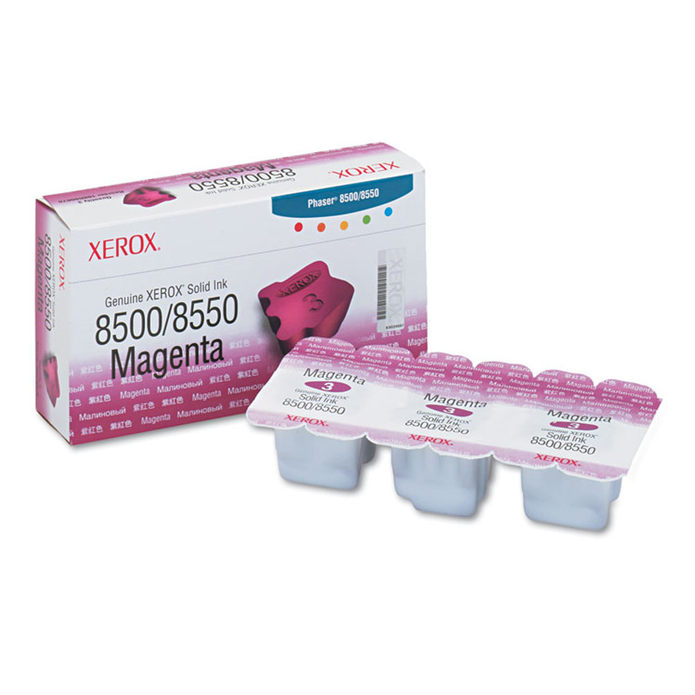 XEROX CORP. 108R00670 108R00670 Solid Ink Stick, 1,033 Page-Yield, Magenta, 3/Box