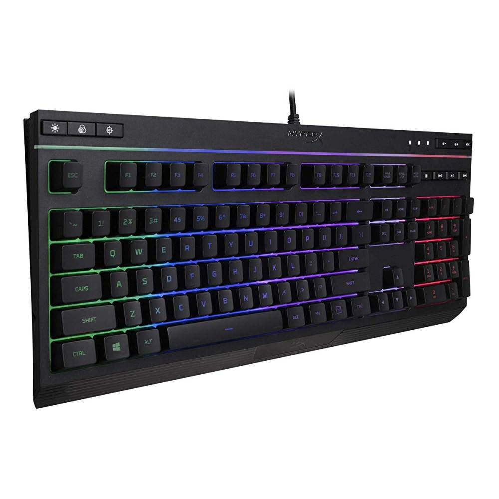 KINGSTON TECHNOLOGY CORPORATION HX-KB5ME2-US HyperX Alloy Core RGB Membrane Gaming Keyboard, HXKB5ME2US