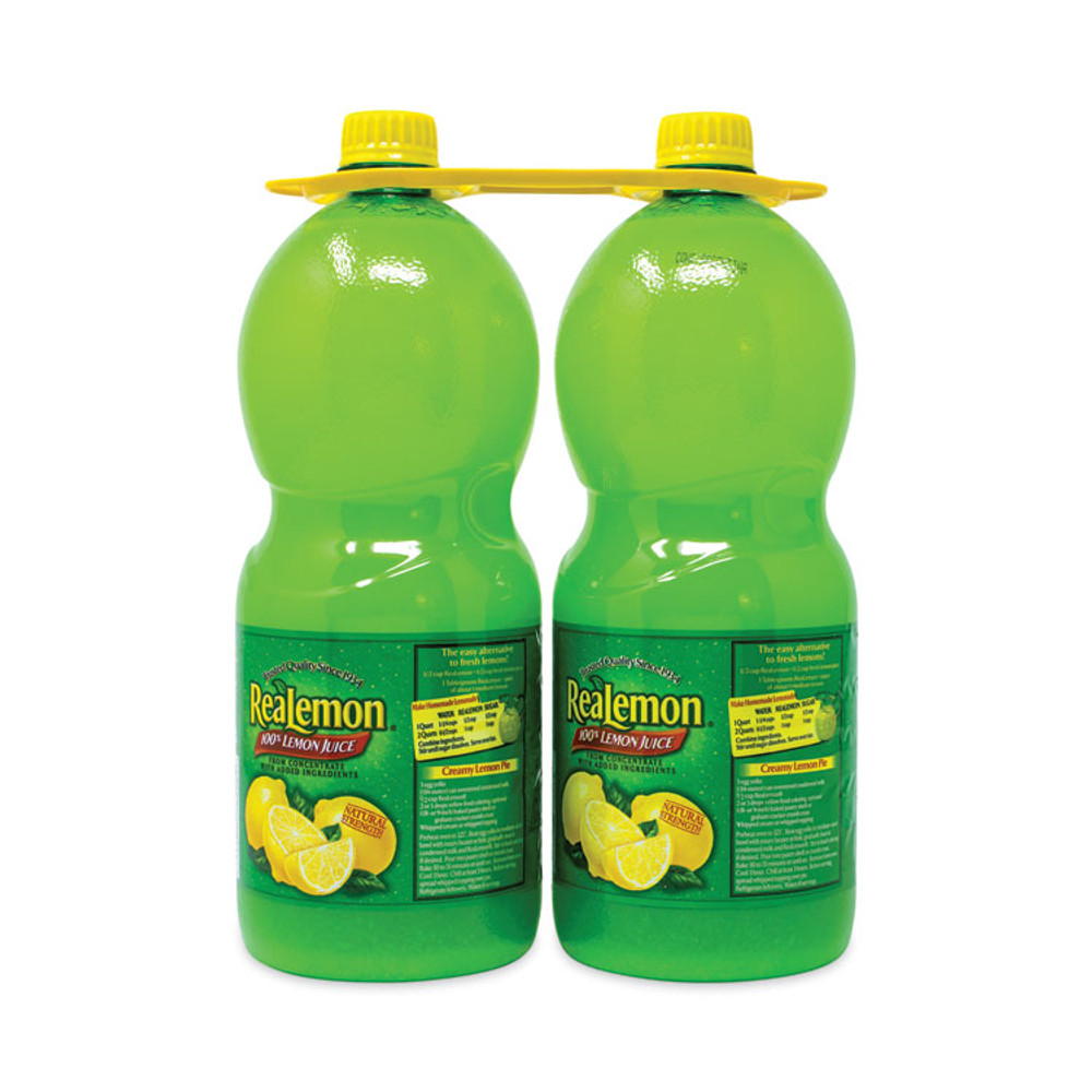 DR PEPPER SNAPPLE GROUP, INC. ReaLemon® 22000913 100% Lemon Juice from Concentrate, 48 oz Bottle, 2/Carton