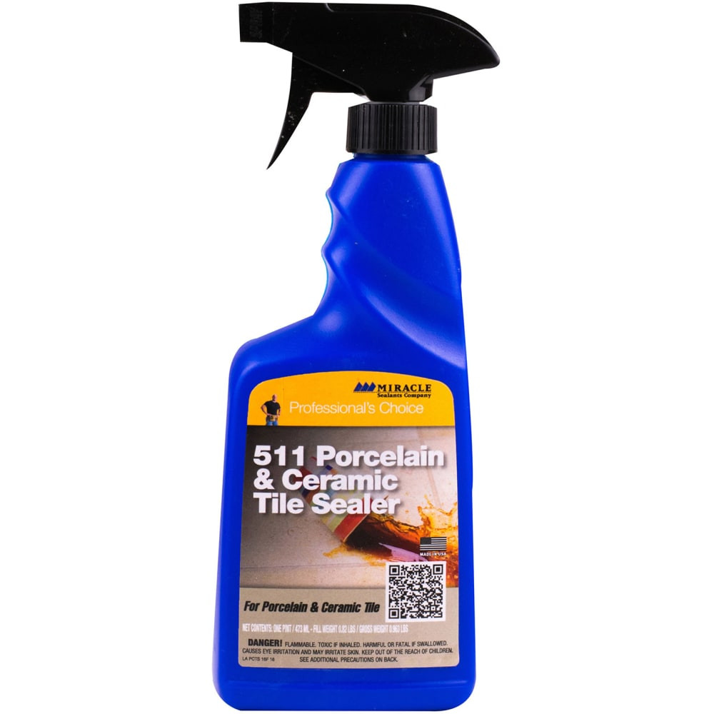 RUST-OLEUM CORPORATION PCTS16OZ6 Miracle Sealants 511 Porcelain & Ceramic Tile Sealer, 16 Oz, Case Of 6 Bottles