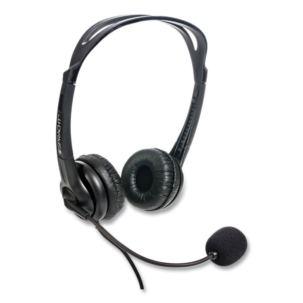 SPRACHT ZUM3500 ZuM3500 Binaural Over The Head USB Headset, Black
