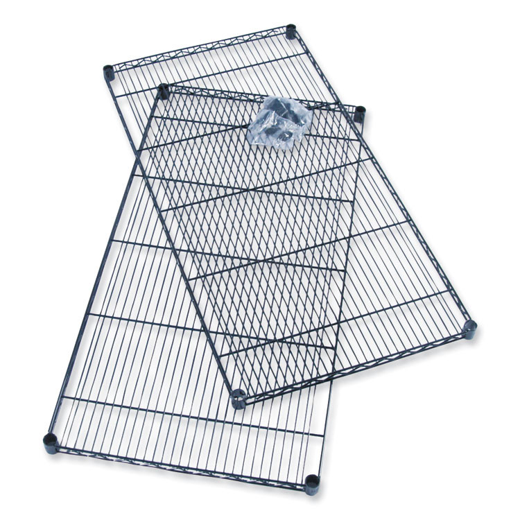 SAFCO PRODUCTS 5290BL Industrial Extra Shelf Pack, 36w x 24d x 1.5h, Steel, Black, 2/Pack