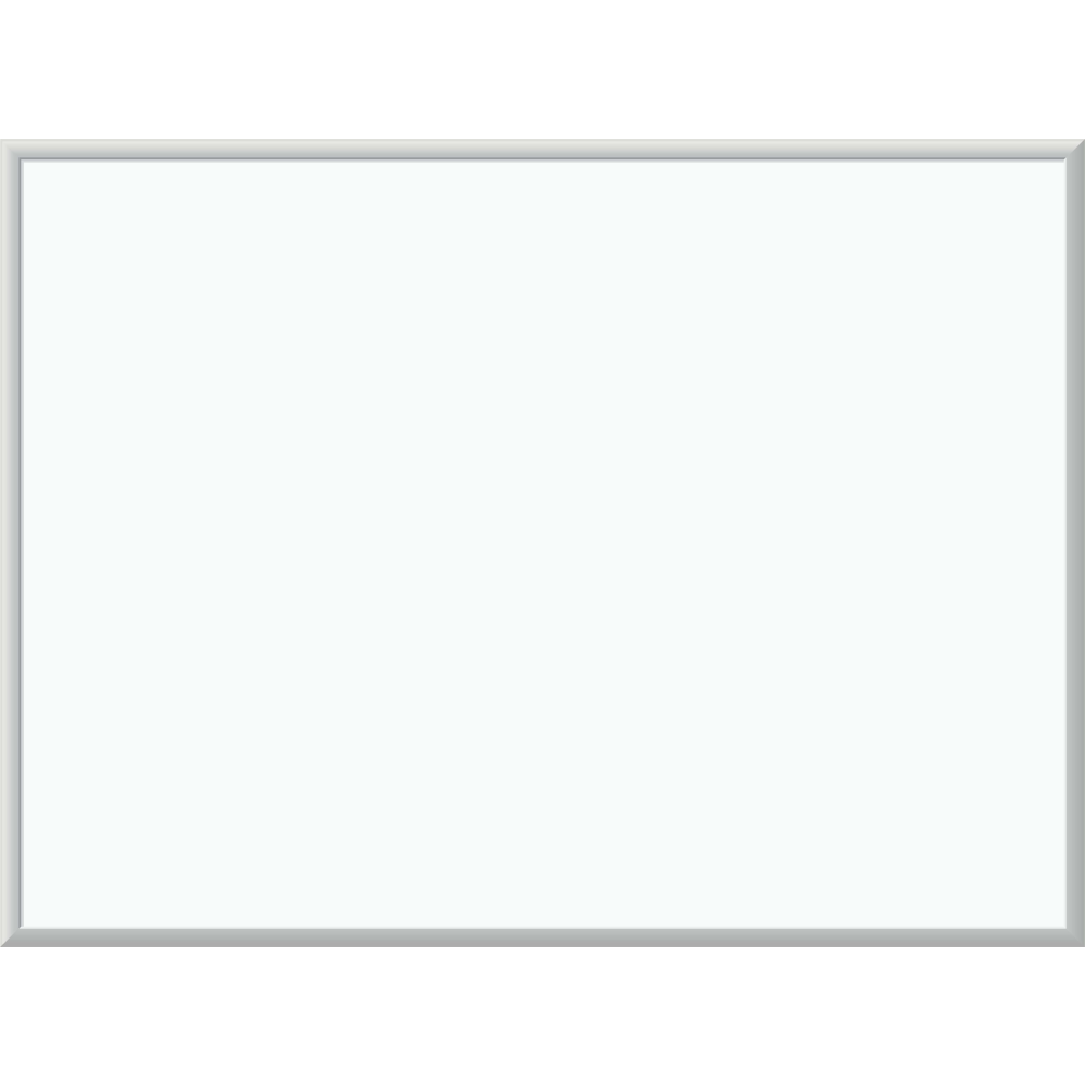 UBRANDS, LLC 032U00-01 U Brands Melamine Non-Magnetic Dry-Erase Board, 48in X 36in, Silver Aluminum Frame, Actual Size 47in X 35in (032U00-01)