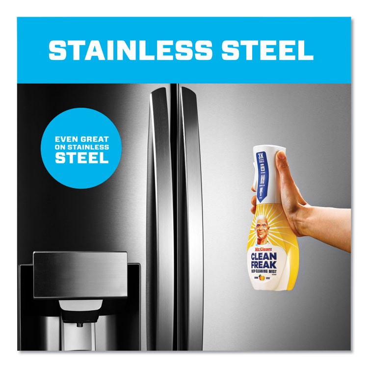 PROCTER & GAMBLE Mr. Clean® 79129 Clean Freak Deep Cleaning Mist Multi-Surface Spray, Lemon, 16 oz Spray Bottle, 6/Carton