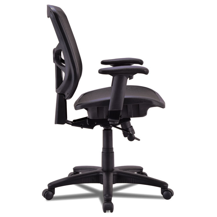 ALERA EL42B18 Alera Elusion Series Mesh Mid-Back Swivel/Tilt Chair, Supports Up to 275 lb, 17.9" to 21.6" Seat Height, Black