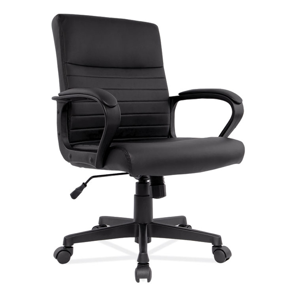 ALERA BC42B19 Alera Breich Series Manager Chair, Supports Up to 275 lbs, 16.73" to 20.39" Seat Height, Black Seat/Back, Black Base