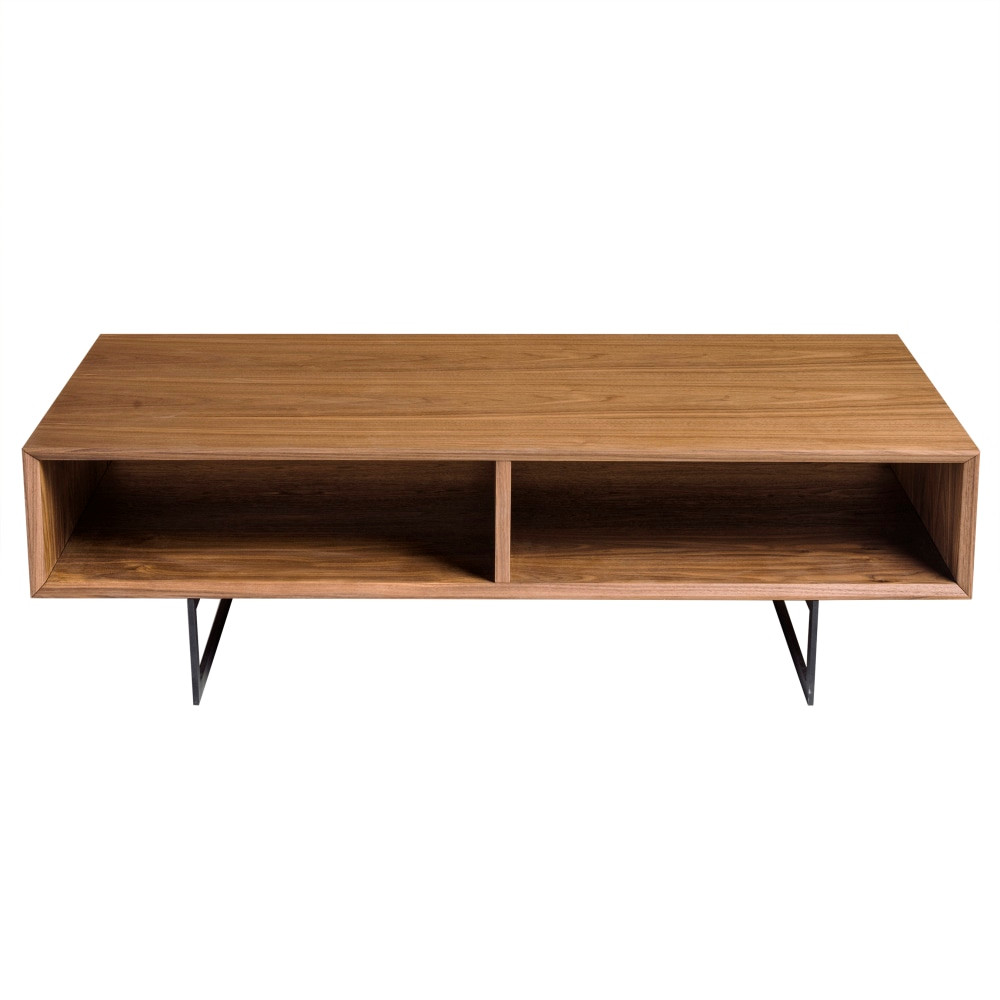 EURO STYLE, INC. 31009WAL Eurostyle Anderson Coffee Table With Storage, 14inH x 47inW x 23-1/2inD, Walnut