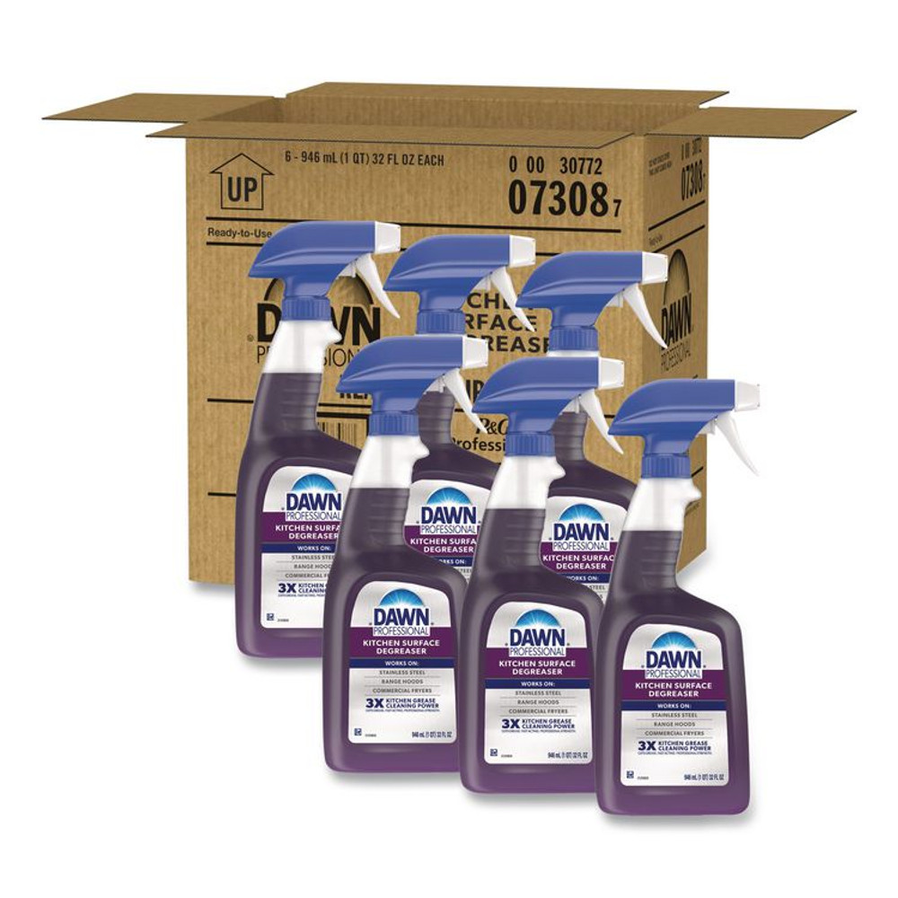 PROCTER & GAMBLE Dawn® Professional 07308 Kitchen Surface Degreaser, Fresh Scent, 32 oz Spray Bottle, 6/Carton