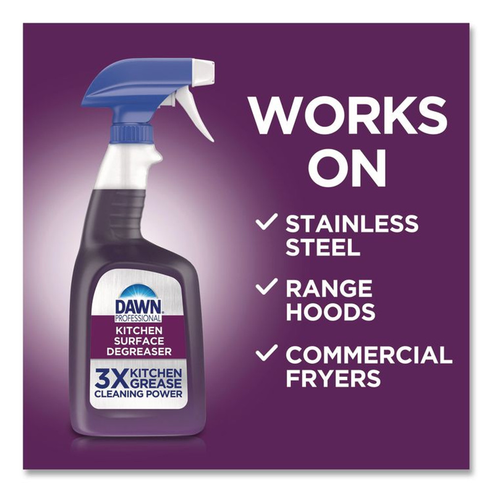 PROCTER & GAMBLE Dawn® Professional 07308 Kitchen Surface Degreaser, Fresh Scent, 32 oz Spray Bottle, 6/Carton