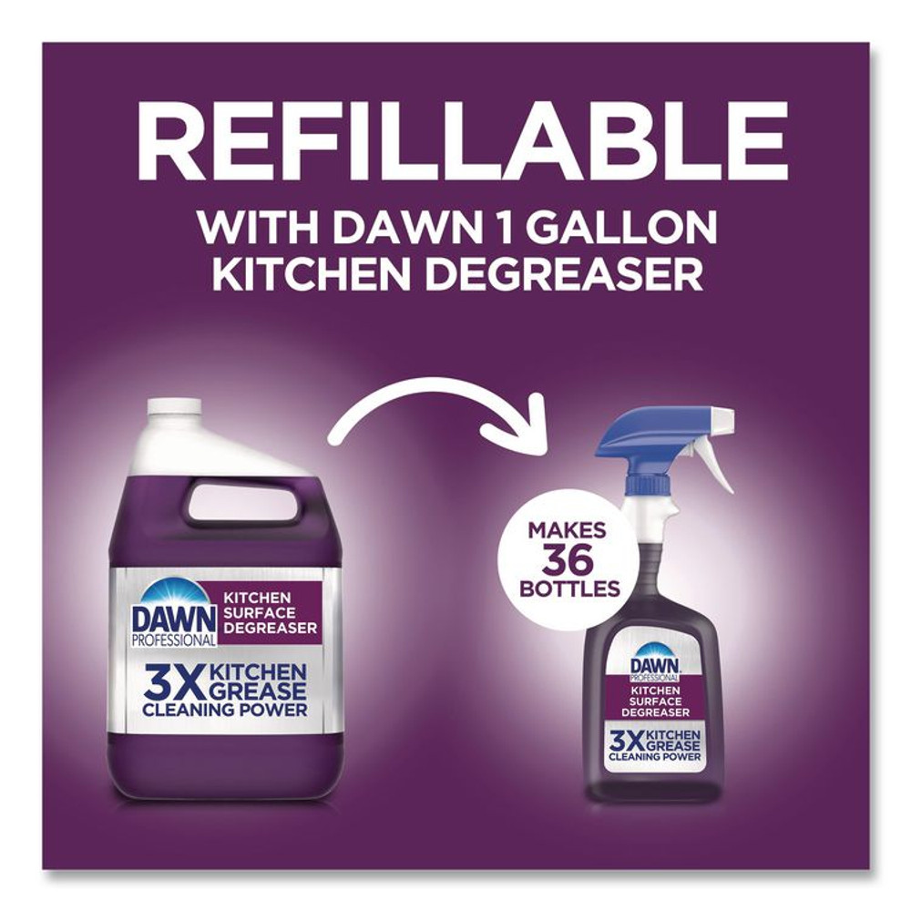 PROCTER & GAMBLE Dawn® Professional 07308 Kitchen Surface Degreaser, Fresh Scent, 32 oz Spray Bottle, 6/Carton