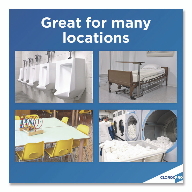 CLOROX SALES CO. 31351CT CloroxPro Urine Remover for Stains and Odors, 128 oz Refill Bottle, 4/Carton