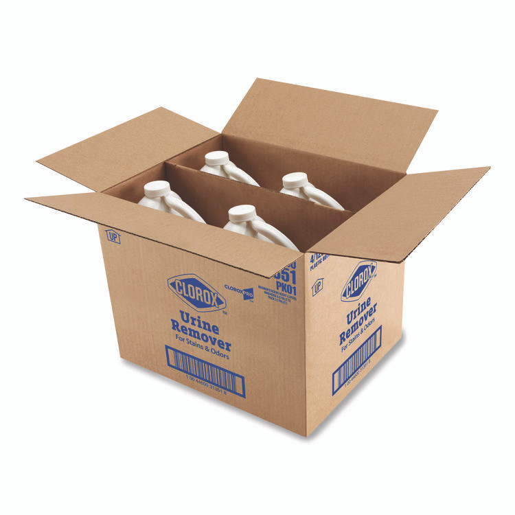 CLOROX SALES CO. 31351CT CloroxPro Urine Remover for Stains and Odors, 128 oz Refill Bottle, 4/Carton