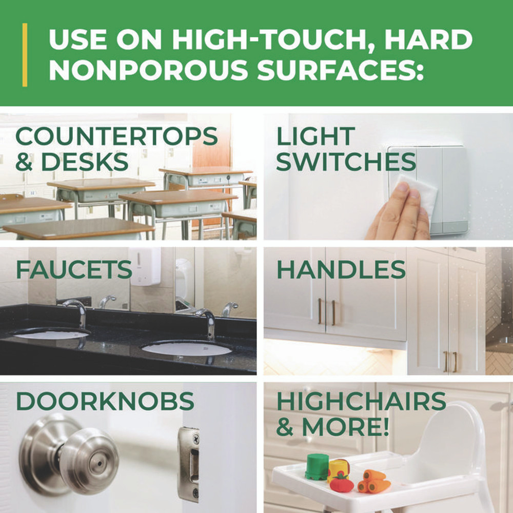 SUNSHINE MAKERS, INC. Simple Green® 01128 Clean Finish Disinfectant Cleaner, Herbal, 1 gal Bottle, 4/Carton