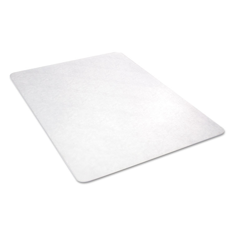 DEFLECTO CORPORATION CM21242COM EconoMat Non-Studded All Day Use Chair Mat for Hard Floors, Rectangular, 45" x 53", Clear, Ships Rolled