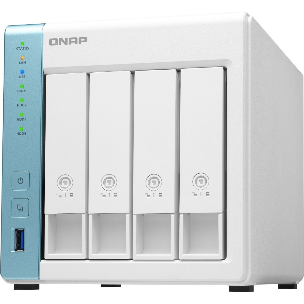 QNAP TS-431K-US  High-performance Quad-core NAS for Reliable Home and Personal Cloud Storage - Annapurna Labs Alpine AL-214 Quad-core 1.70 GHz - 4 x HDD Supported - 0 x HDD Installed - 4 x SSD Supported - 0 x SSD Installed - 1 GB RAM DDR3 SDRAM