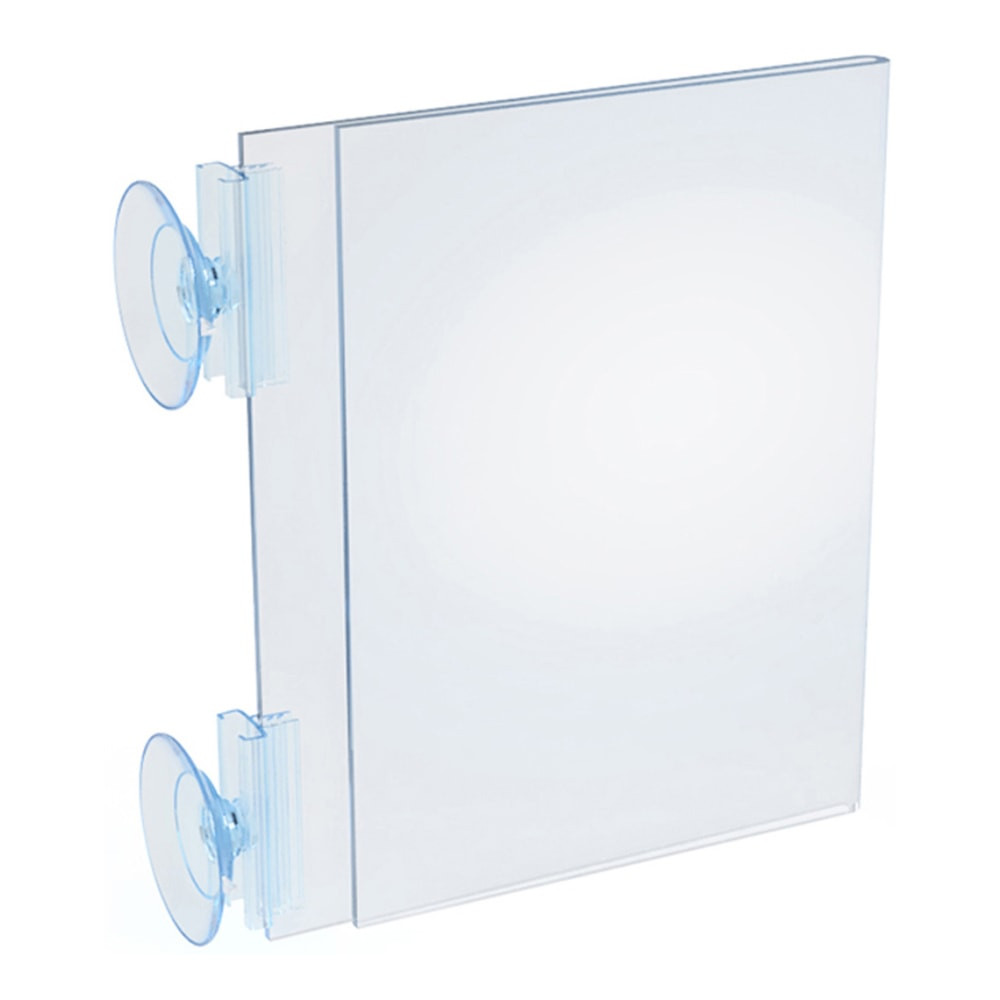 AZAR DISPLAYS 106681  Vertical/Horizontal Sign Frames With Suction Cups, 5in x 7in, Pack Of 10 Displays