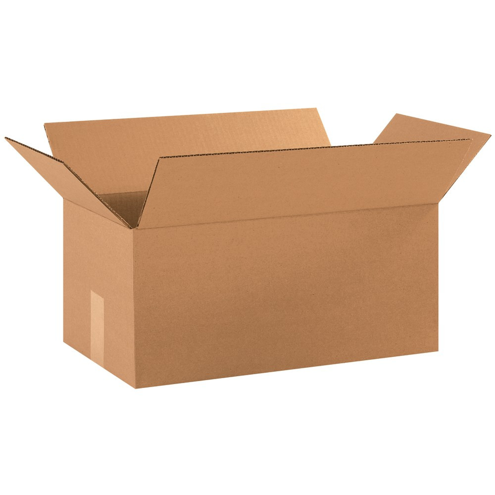 B O X MANAGEMENT, INC. 18108 Partners Brand Corrugated Boxes, 18in x 10in x 8in, Kraft, Pack Of 25