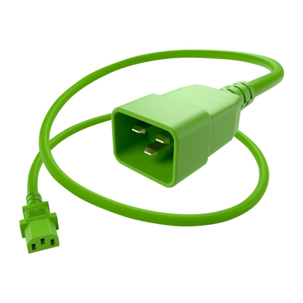 UNIRISE USA, LLC UNC Group PWCD-C13C20-15A-04F-GRN  - Power cable - IEC 60320 C13 to IEC 60320 C20 - 250 V - 15 A - 4 ft - green