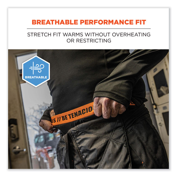 TENACIOUS HOLDINGS, INC. ergodyne® 40835 N-Ferno 6481 Lightweight Base Layer Pants, X-Large, Black