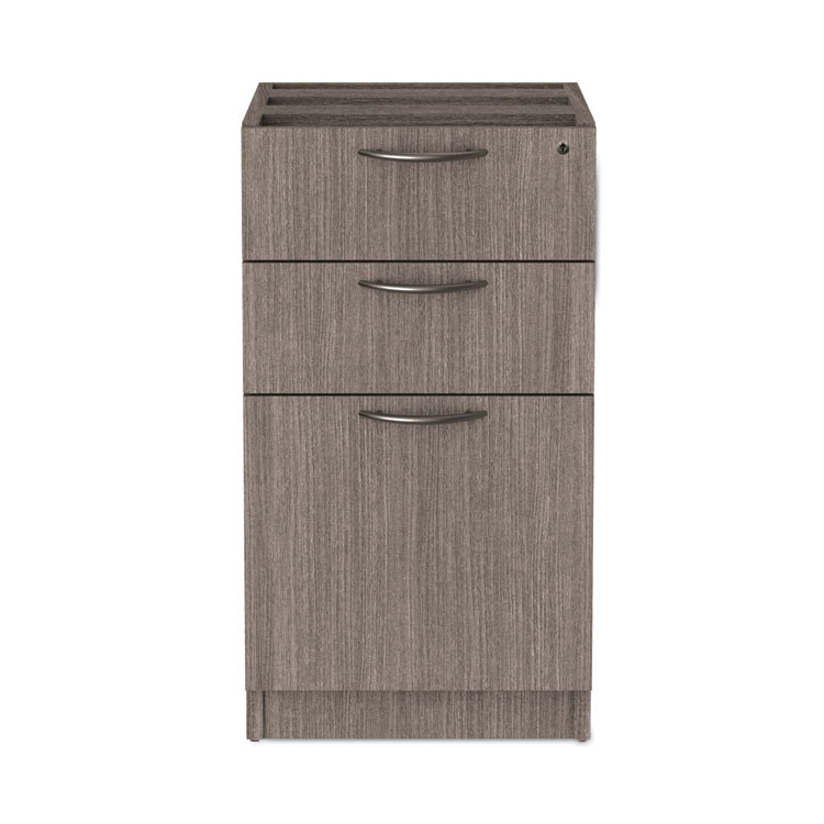 ALERA VA532822GY Alera Valencia Series Full Pedestal File, Left/Right, 3-Drawers: Box/Box/File, Legal/Letter, Gray, 15.63" x 20.5" x 28.5"