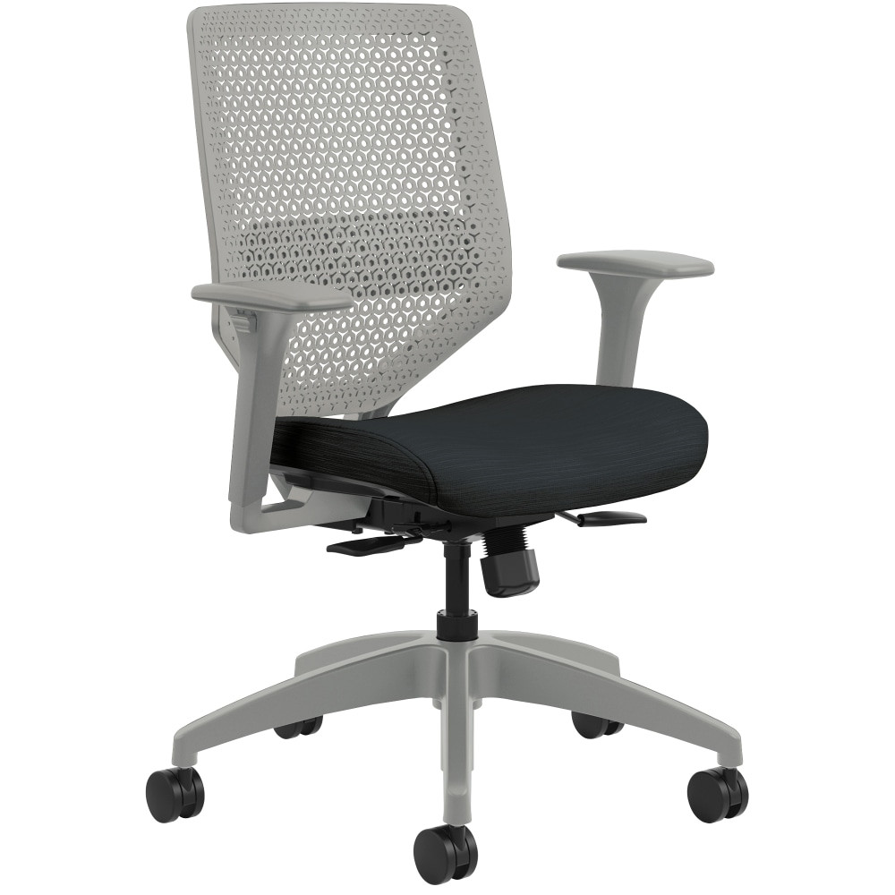 HNI CORPORATION HONSVR1AILC10TK HON Solve Fabric Mid-Back Task Chair, Ink/Titanium