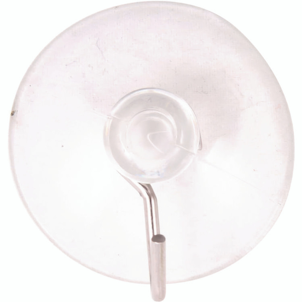 BAUMGARTENS DG4001 Suction Cup with Hook, Metal Silver Hook, 50/Box