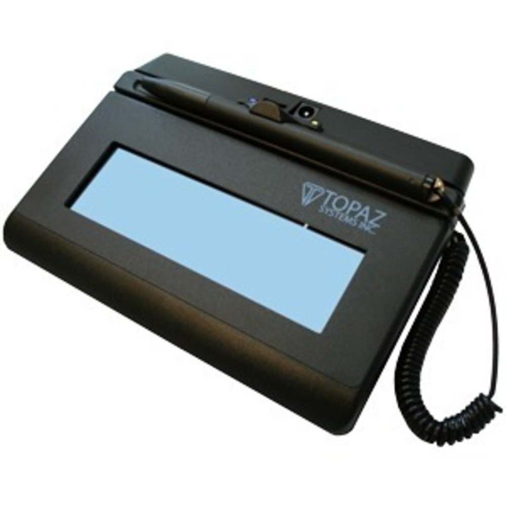 TOPAZ SYSTEMS, INC. T-LBK460-BT2-R Topaz SigLite T-LBK460-BT2-R Signature Pad - LCD - 4.40in x 1.40in Active Area LCD